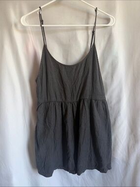 Billabong Charcoal Spaghetti-Strap Romper Dress